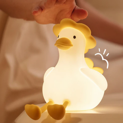 LED-Nachtlicht – Niedliches Silikon-Nachtlicht für Kinder, USB-aufladbar, warmes Nachtlicht für Baby- und Kinderzimmer