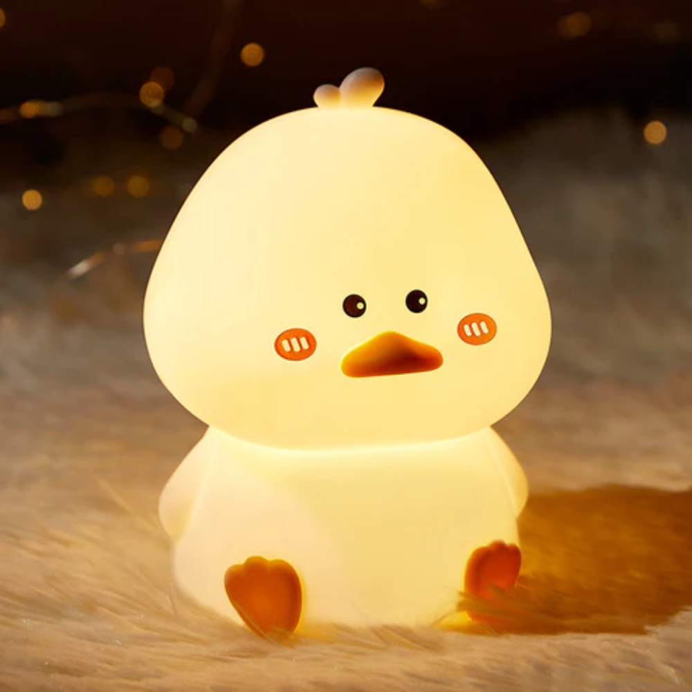 LED-Nachtlicht – Niedliches Silikon-Nachtlicht für Kinder, USB-aufladbar, warmes Nachtlicht für Baby- und Kinderzimmer