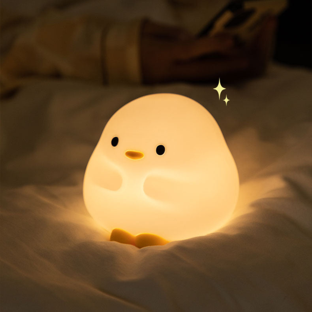 LED-Nachtlicht – Niedliches Silikon-Nachtlicht für Kinder, USB-aufladbar, warmes Nachtlicht für Baby- und Kinderzimmer