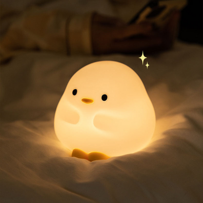 LED-Nachtlicht – Niedliches Silikon-Nachtlicht für Kinder, USB-aufladbar, warmes Nachtlicht für Baby- und Kinderzimmer