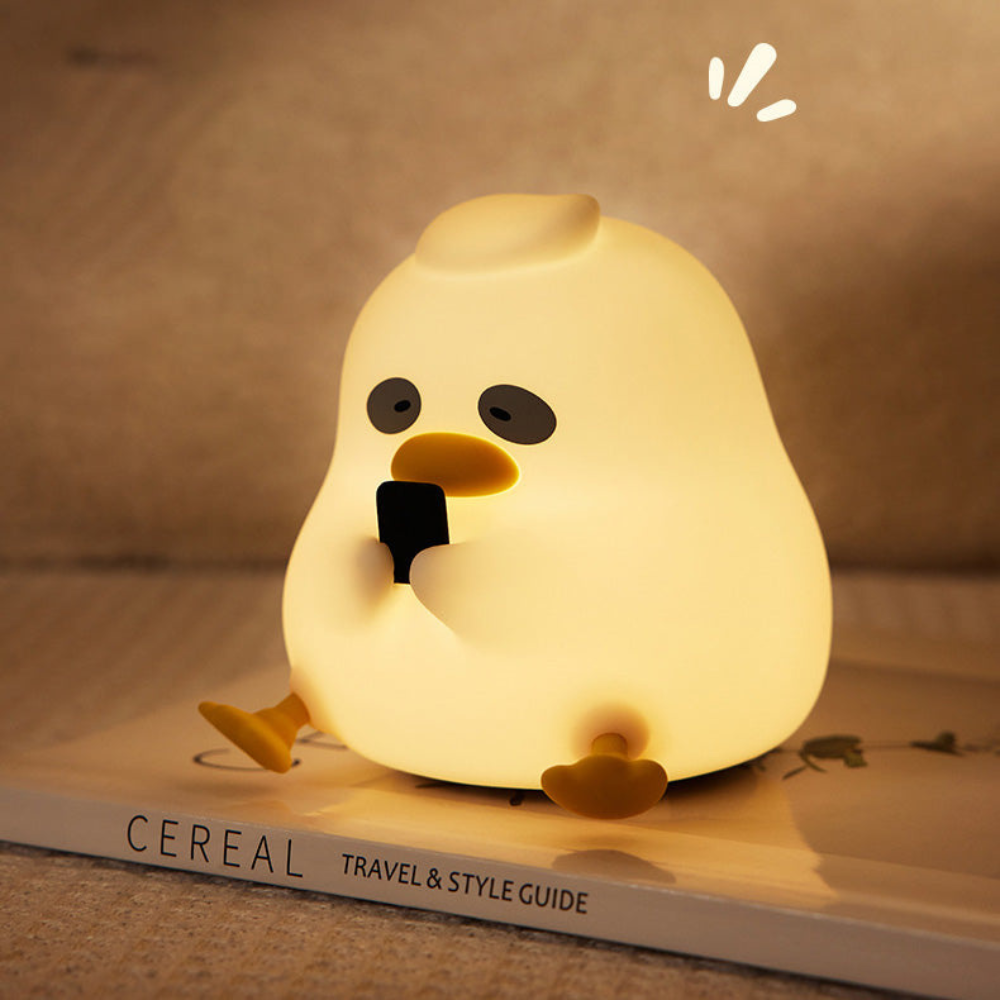 LED-Nachtlicht – Niedliches Silikon-Nachtlicht für Kinder, USB-aufladbar, warmes Nachtlicht für Baby- und Kinderzimmer