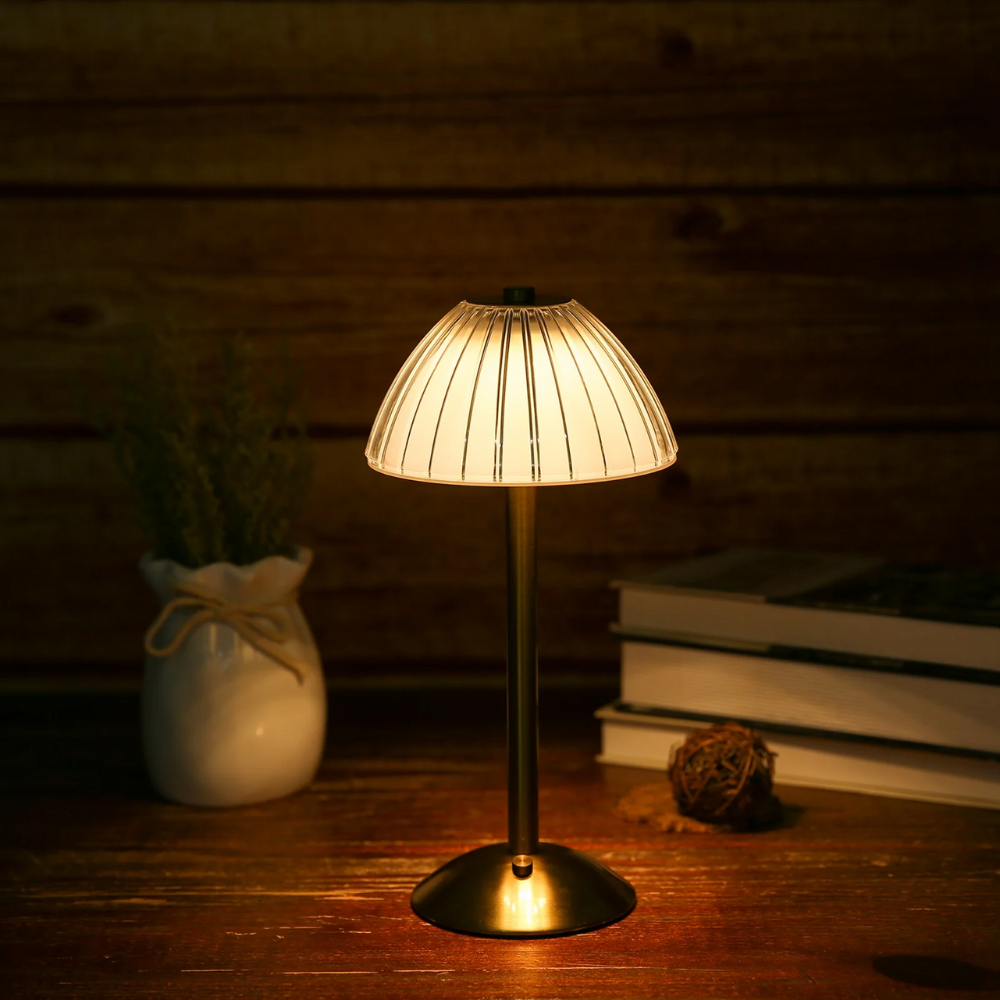 Elegante LED Tischlampe – Warmweiß | Design Nachttischlampe für Wohnzimmer & Schlafzimmer