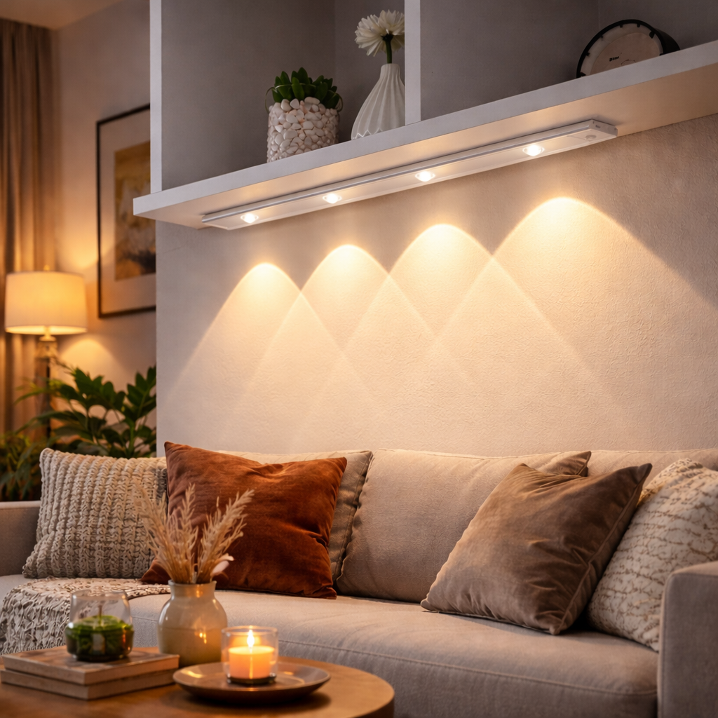 LED Unterbauleuchte mit Bewegungsmelder – Kabellose Schrankbeleuchtung Akku USB-C