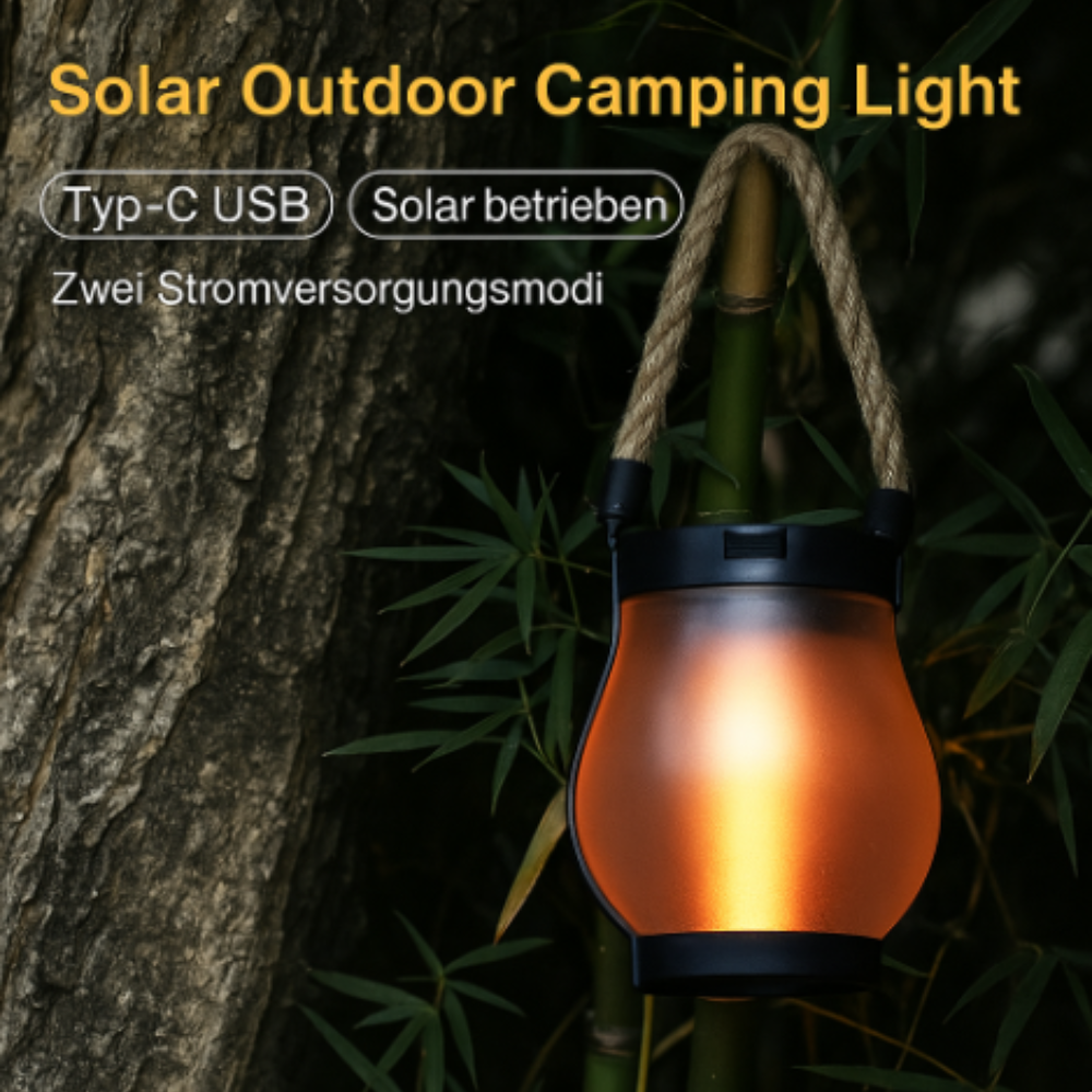 Solar LED Gartenlaterne mit Flammeneffekt – Outdoor Laterne für Terrasse & Balkon – 2 Beleuchtungsmodi (Flicker & Dauerlicht) – Wetterfest & Wiederaufladbar – Deko Lampe für Außenbereich
