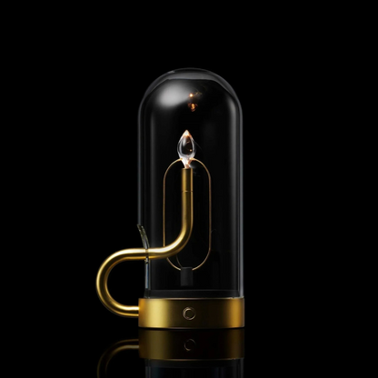 Moderne Glas-Tischlampe mit LED – Designer Dekolampe für Wohnzimmer & Schlafzimmer