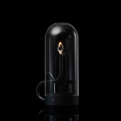 Moderne Glas-Tischlampe mit LED – Designer Dekolampe für Wohnzimmer & Schlafzimmer