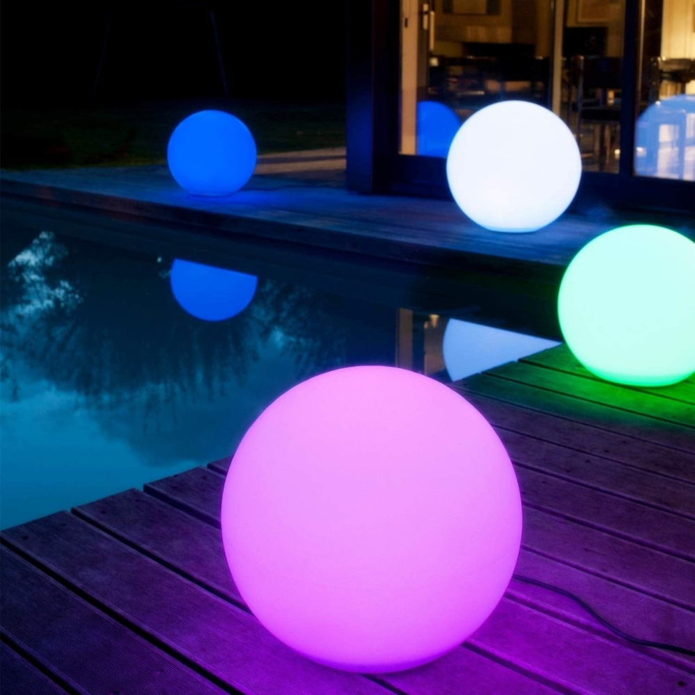 LED Solar Gartenkugeln RGB – Wasserdichte Außen Kugelleuchte für Garten, Terrasse & Balkon – Deko Lichtkugel mit Farbwechsel