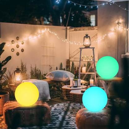 LED Solar Gartenkugeln RGB – Wasserdichte Außen Kugelleuchte für Garten, Terrasse & Balkon – Deko Lichtkugel mit Farbwechsel