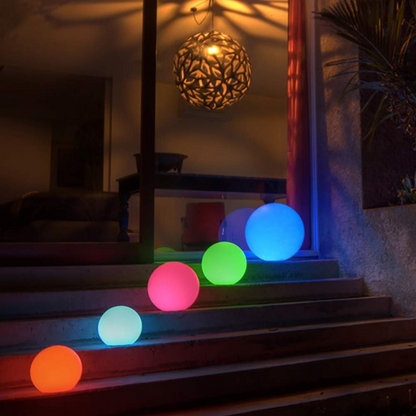 LED Solar Gartenkugeln RGB – Wasserdichte Außen Kugelleuchte für Garten, Terrasse & Balkon – Deko Lichtkugel mit Farbwechsel