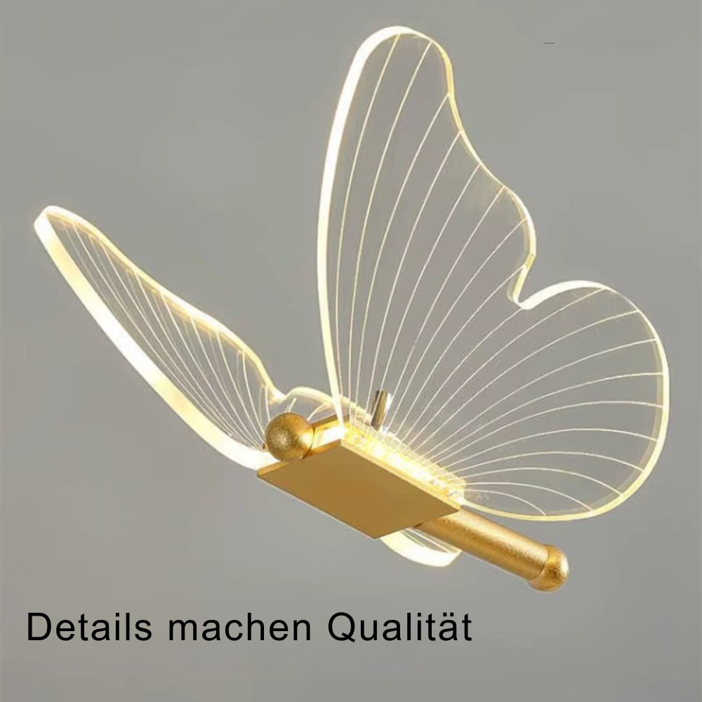 Schmetterling LED Tischlampe – moderne Deko Lampe mit warmem Stimmungslicht