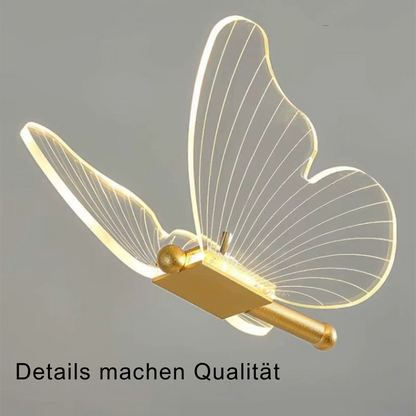 Schmetterling LED Tischlampe – moderne Deko Lampe mit warmem Stimmungslicht