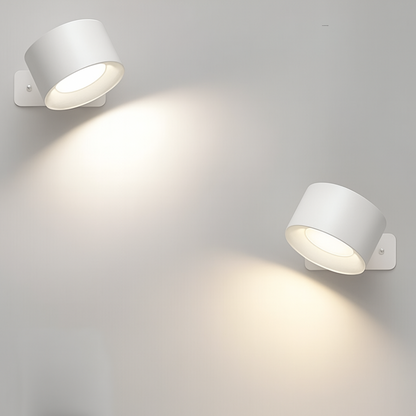 Kabellose LED Wandleuchte – Wiederaufladbar, Dimmbar, 360° Drehbar, Magnetische Wandlampe für Innenräume