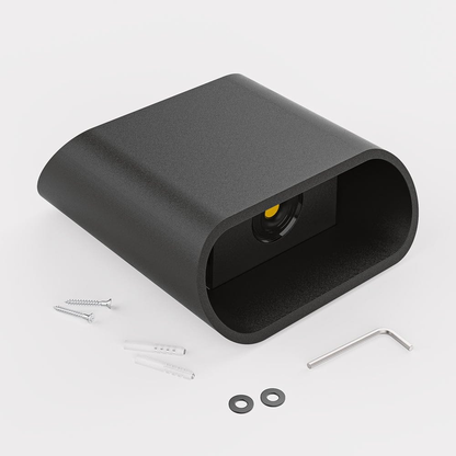 LED Up & Down Wandleuchte Schwarz – Moderne Innenbeleuchtung für Wohnzimmer, Flur & Schlafzimmer