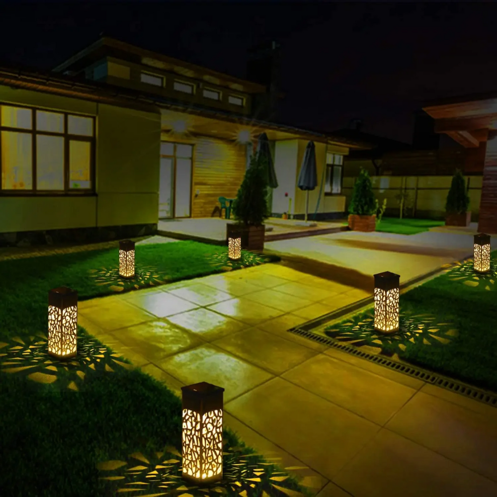 Solar Gartenleuchte LED – Outdoor Wegbeleuchtung wasserdicht – Solar Außenleuchte für Garten, Terrasse & Wege