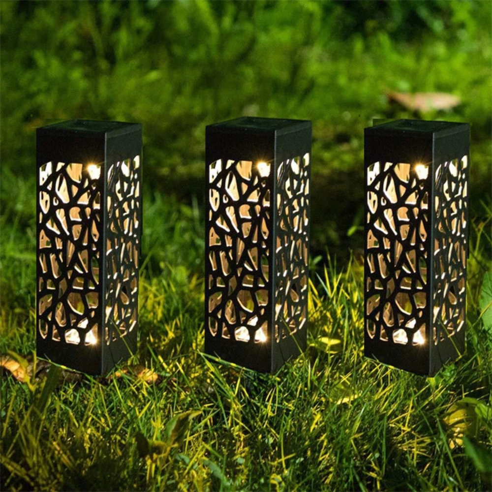 Solar Gartenleuchte LED – Outdoor Wegbeleuchtung wasserdicht – Solar Außenleuchte für Garten, Terrasse & Wege