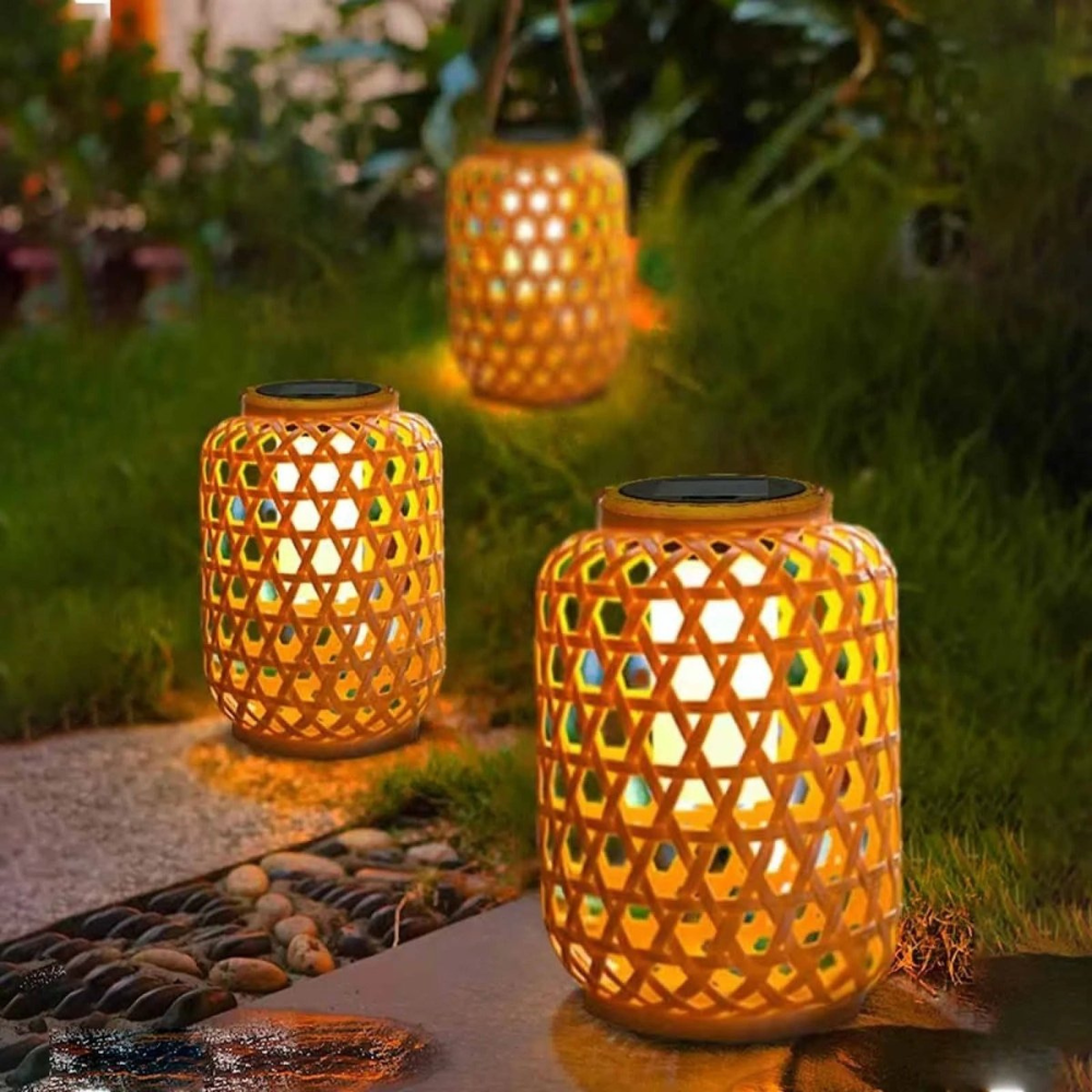 Solar LED Gartenlaterne Outdoor – Warmweiß Hängelaterne für Garten, Terrasse & Balkon – Wetterfest & dekorative Außenbeleuchtung