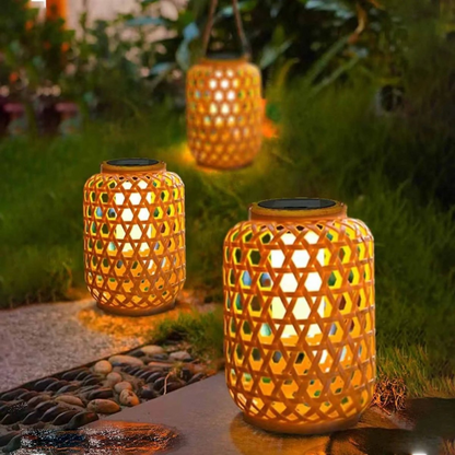 Solar LED Gartenlaterne Outdoor – Warmweiß Hängelaterne für Garten, Terrasse & Balkon – Wetterfest & dekorative Außenbeleuchtung