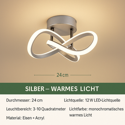 LED Deckenleuchte modern – Designer Deckenlampe für Wohnzimmer/Schlafzimmer, energiesparende Innenbeleuchtung, 3 Farben verfügbar