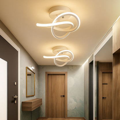 LED Deckenleuchte modern – Designer Deckenlampe für Wohnzimmer/Schlafzimmer, energiesparende Innenbeleuchtung, 3 Farben verfügbar
