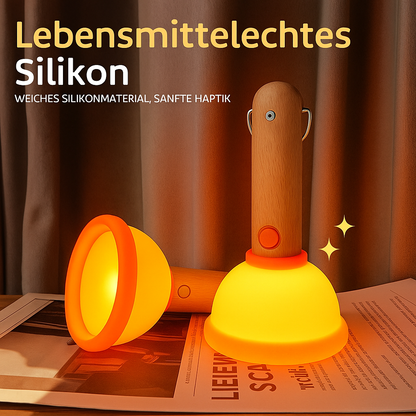 LED Nachtlicht aus lebensmittelechtem Silikon – Warmes Stimmungslicht & wiederaufladbare Tischlampe