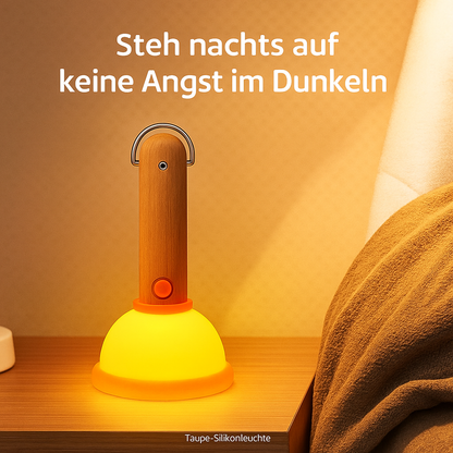 LED Nachtlicht aus lebensmittelechtem Silikon – Warmes Stimmungslicht & wiederaufladbare Tischlampe