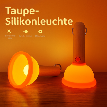 LED Nachtlicht aus lebensmittelechtem Silikon – Warmes Stimmungslicht & wiederaufladbare Tischlampe