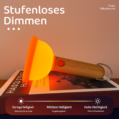 LED Nachtlicht aus lebensmittelechtem Silikon – Warmes Stimmungslicht & wiederaufladbare Tischlampe