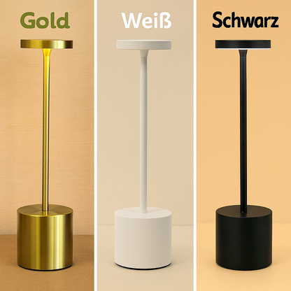 Kabellose LED Tischlampe mit Akku – Dimmbare USB-C Designlampe für Wohnzimmer, Schlafzimmer & Restaurant