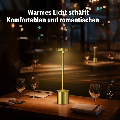 Kabellose LED Tischlampe mit Akku – Dimmbare USB-C Designlampe für Wohnzimmer, Schlafzimmer & Restaurant