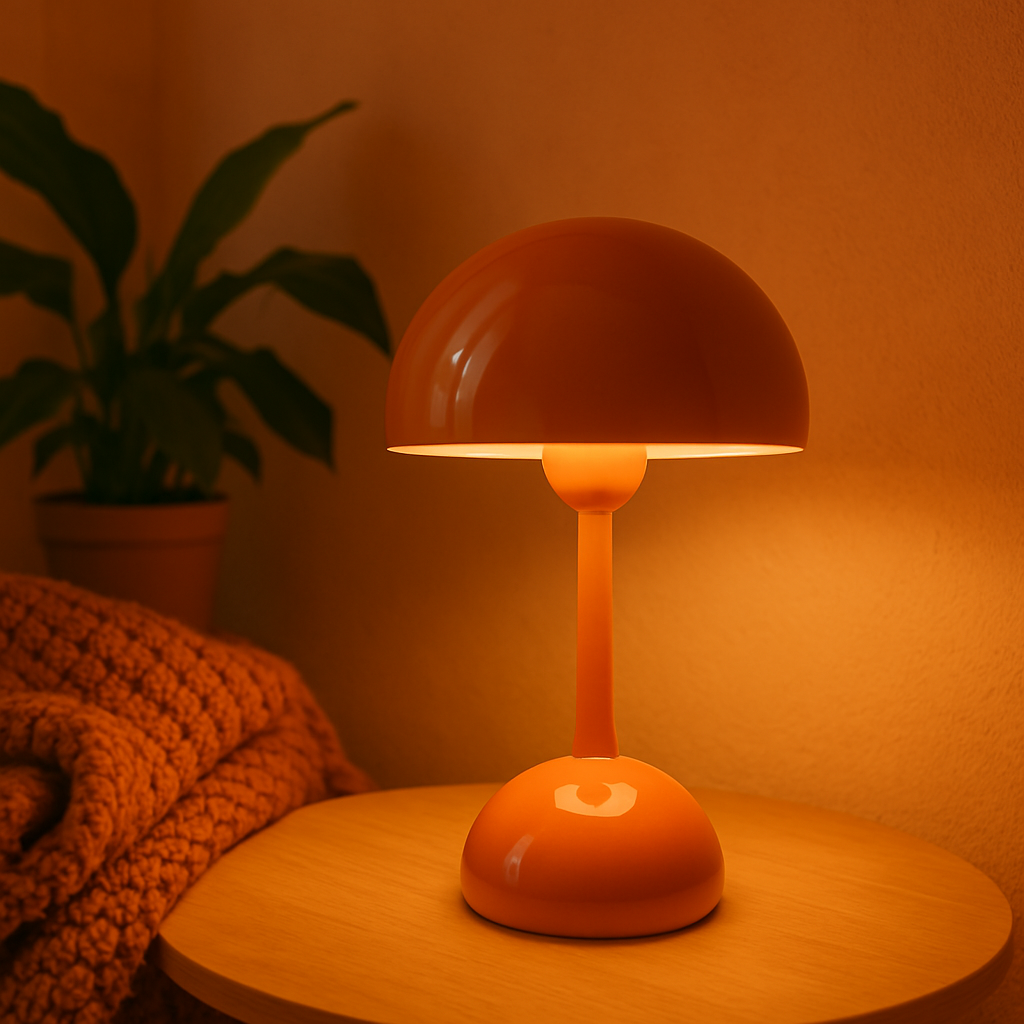 Retro Designer Tischlampe – LED Innenbeleuchtung für Wohnzimmer, Schlafzimmer & Büro | Skandinavische Deko Lampe