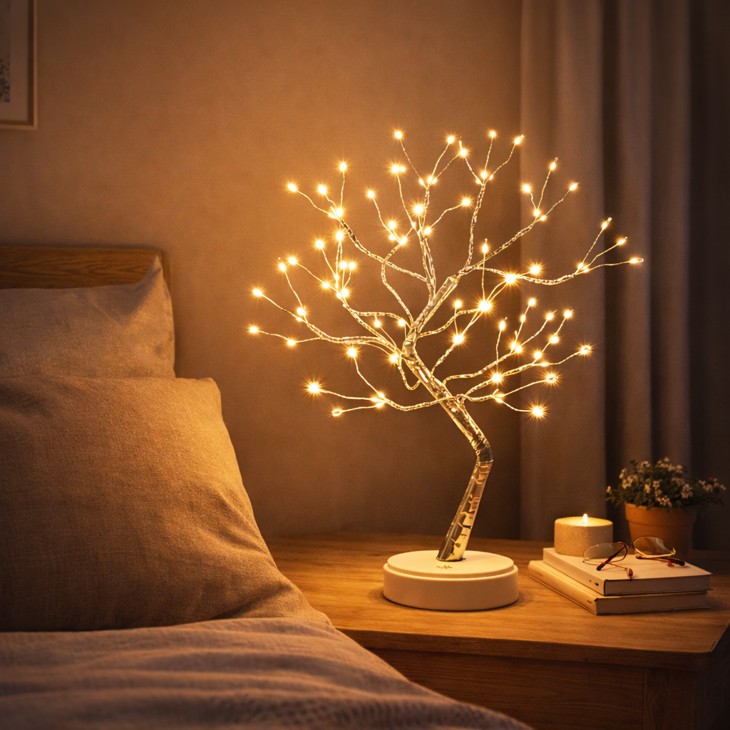 LumaTree | LED Baum Lampe – Warmweißer Lichterbaum Deko | Bonsai LED Licht für Wohnzimmer & Schlafzimmer