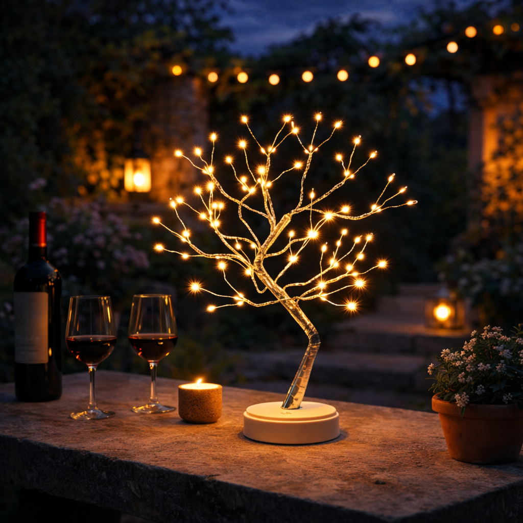LumaTree | LED Baum Lampe – Warmweißer Lichterbaum Deko | Bonsai LED Licht für Wohnzimmer & Schlafzimmer