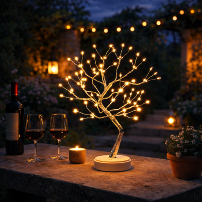 LumaTree | LED Baum Lampe – Warmweißer Lichterbaum Deko | Bonsai LED Licht für Wohnzimmer & Schlafzimmer