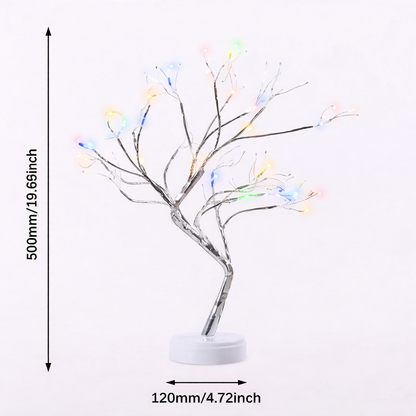 LumaTree Mehrfarbig  | LED Deko Baum mit Lichtern – Stimmungsvolle Tischlampe für Wohnzimmer & Schlafzimmer