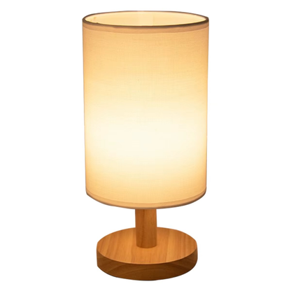 Holz Nachtlicht Tischlampe – 4 Varianten | Warmweiß Nachttischlampe aus Massivholz für Schlafzimmer & Wohnzimmer