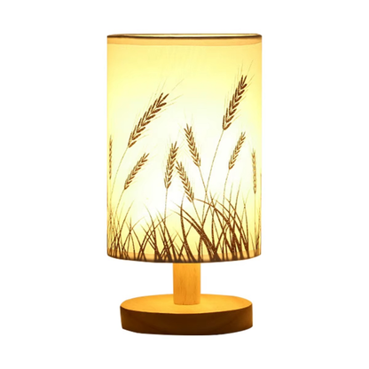 Holz Nachtlicht Tischlampe – 4 Varianten | Warmweiß Nachttischlampe aus Massivholz für Schlafzimmer & Wohnzimmer