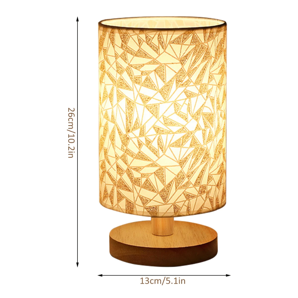 Holz Nachtlicht Tischlampe – 4 Varianten | Warmweiß Nachttischlampe aus Massivholz für Schlafzimmer & Wohnzimmer