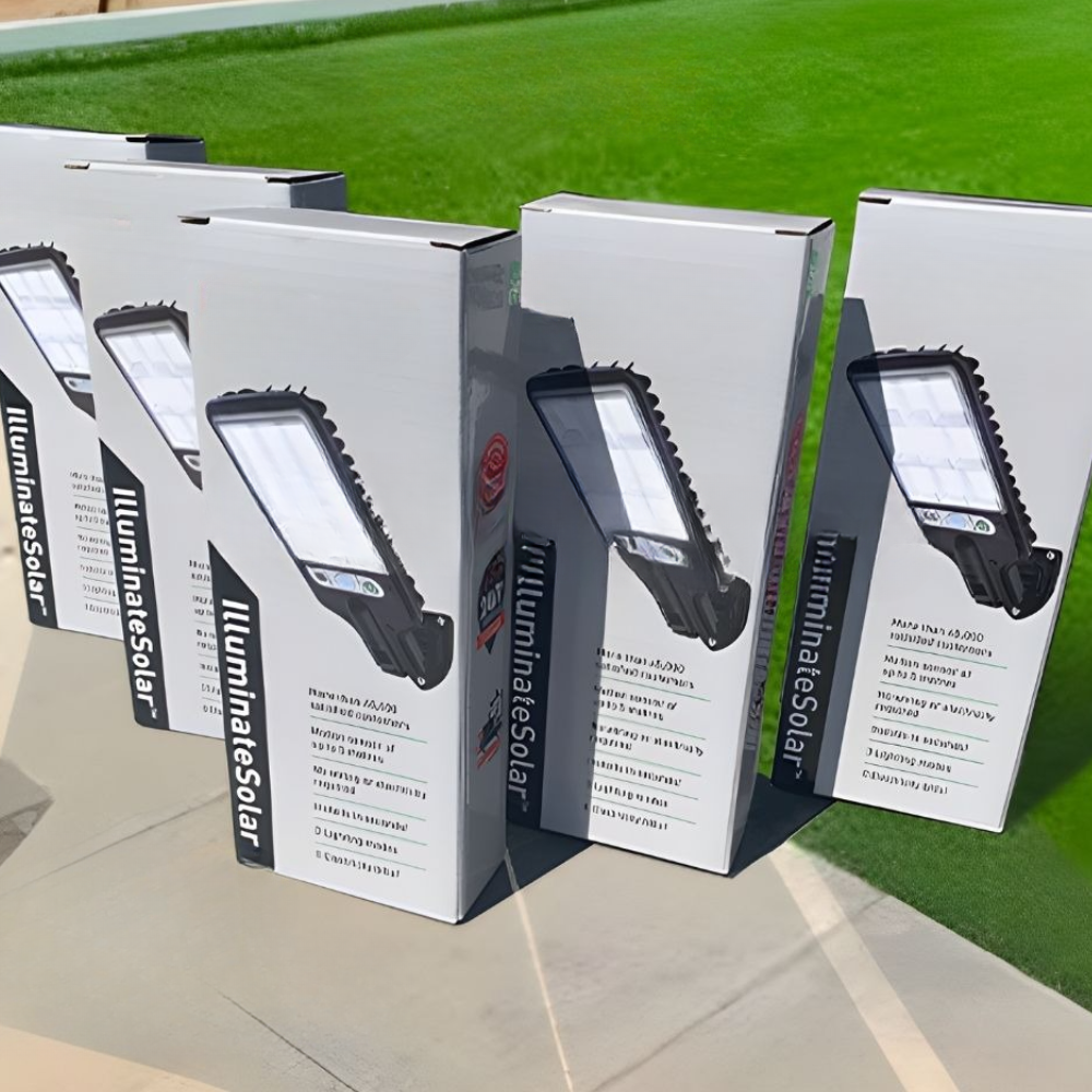 Solar LED Außenlampe mit Bewegungsmelder – Solarstrahler IP65, Außenwandleuchte mit Fernbedienung, Gartenbeleuchtung für Terrasse, Einfahrt & Hof