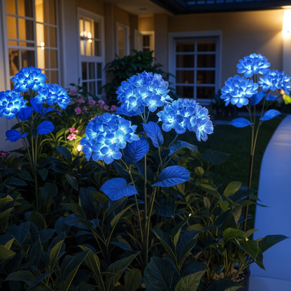 Solar Gartenleuchte LED Blumen – Wasserdichte Deko Solar Außenlampe für Garten & Terrasse – Warmweißes Licht – 4 Farben