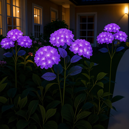 Solar Gartenleuchte LED Blumen – Wasserdichte Deko Solar Außenlampe für Garten & Terrasse – Warmweißes Licht – 4 Farben