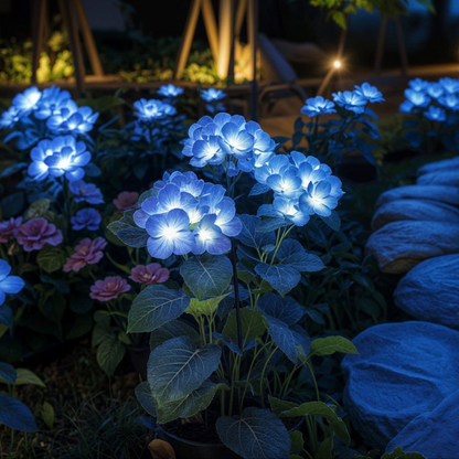 Solar Gartenleuchte LED Blumen – Wasserdichte Deko Solar Außenlampe für Garten & Terrasse – Warmweißes Licht – 4 Farben