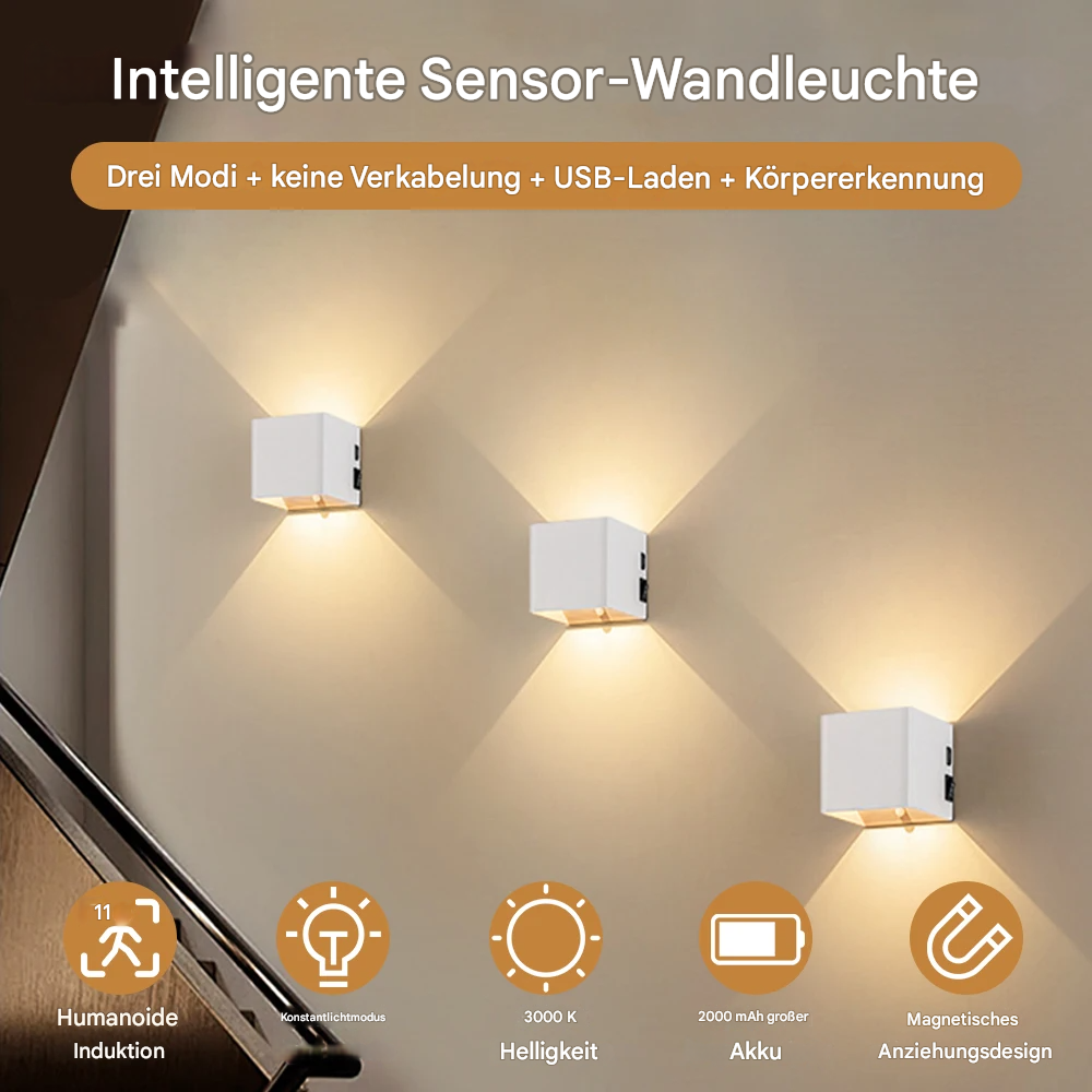 LED Wandleuchte Up & Down – Moderne Außen- & Innenwandleuchte, Warmweiß, Aluminium, Energiesparend