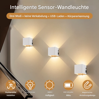 LED Wandleuchte Up & Down – Moderne Außen- & Innenwandleuchte, Warmweiß, Aluminium, Energiesparend