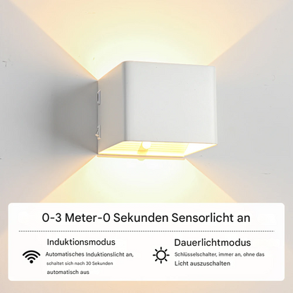 LED Wandleuchte Up & Down – Moderne Außen- & Innenwandleuchte, Warmweiß, Aluminium, Energiesparend