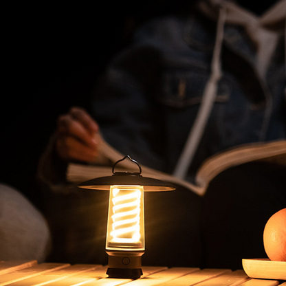 Vintage LED Tischlampe Warmweiß – USB aufladbar Stimmungslicht für Wohnzimmer, Outdoor & Deko