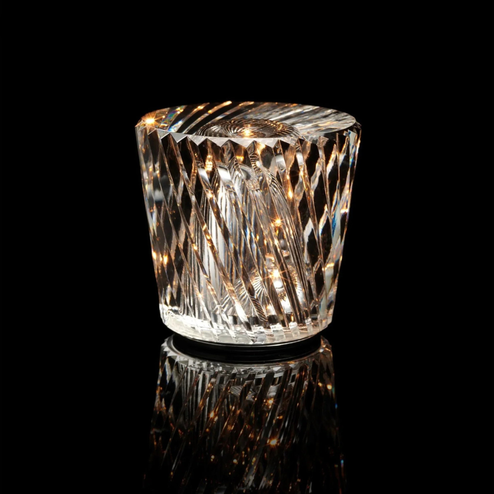 Kristall LED Tischlampe – Elegante kabellose Crystal Lampe als Stimmungslicht & Dekolicht für Wohnzimmer, Schlafzimmer & Zuhause