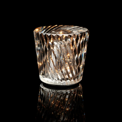 Kristall LED Tischlampe – Elegante kabellose Crystal Lampe als Stimmungslicht & Dekolicht für Wohnzimmer, Schlafzimmer & Zuhause