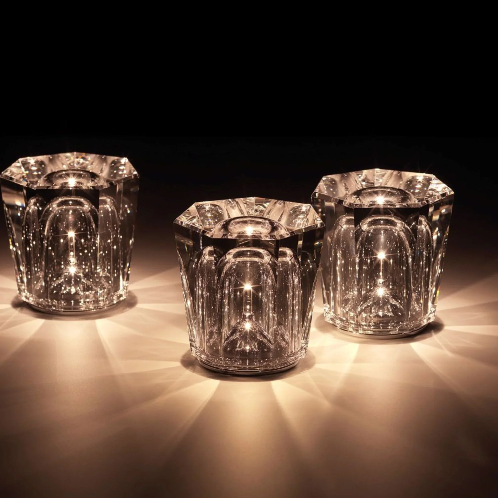 Kristall LED Tischlampe – Elegante kabellose Crystal Lampe als Stimmungslicht & Dekolicht für Wohnzimmer, Schlafzimmer & Zuhause