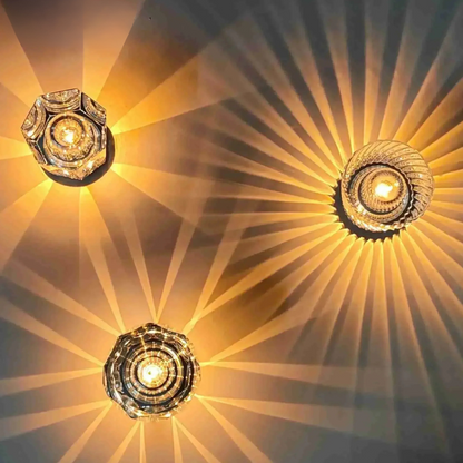 Kristall LED Tischlampe – Elegante kabellose Crystal Lampe als Stimmungslicht & Dekolicht für Wohnzimmer, Schlafzimmer & Zuhause
