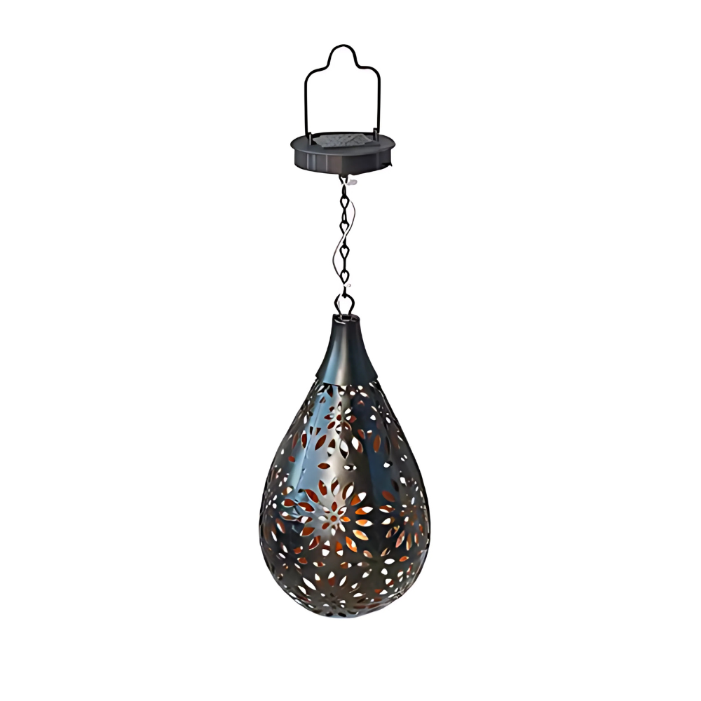 Solar Hängelampe Außen LED – Orientalische Solar Laterne warmweiß für Garten, Terrasse & Balkon – Wetterfest & Energiesparend